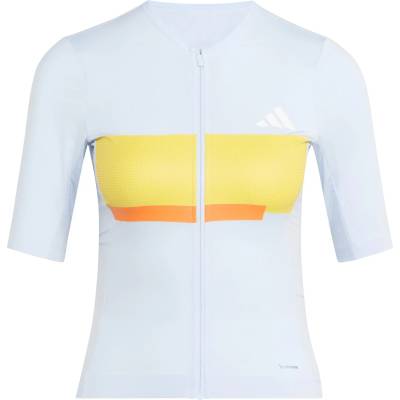 adidas Дамска фланелка с къс ръкав за колоездене adidas Women's Tempo Jersey Neo Cycling jersey - Crystal Sky (156-2922-0114)