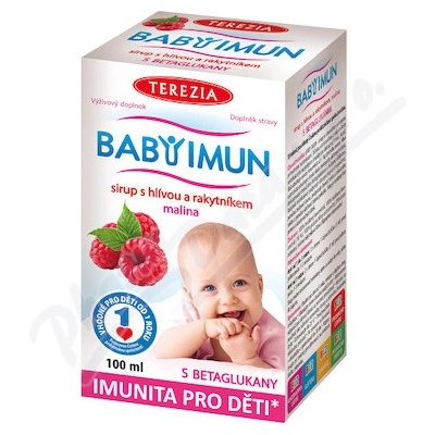 Terezia Company Baby Imun sirup s hlívou a rakytníkem příchuť malina 100 ml