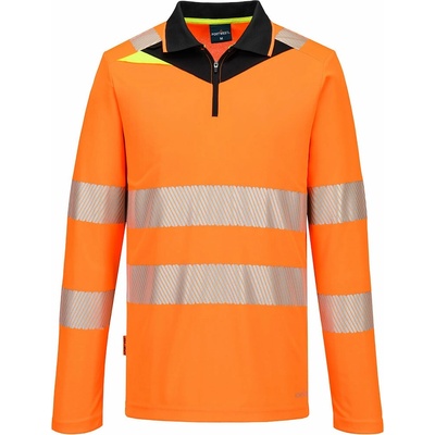 Portwest HI-VIS DX4 DX419 Pánska reflexná polokošeľa HV oranžová/čierna L