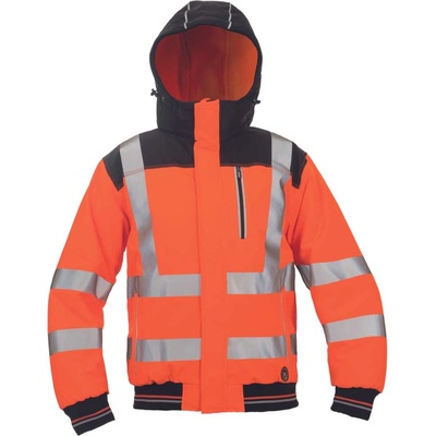 CERVA Cerva knoxfield hpvs wint / Изолирано зимно hi-vis пилотско яке с подвижна качулка - оранжево xxxl (0301055890006)