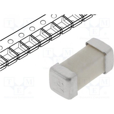 SIBA 157000.0,062 Pojistka: tavná; rychlá; 62mA; 125VAC; 125VDC; SMD; keramická; mosaz