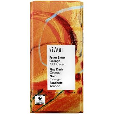 Vivani horká 70% s pomarančom BIO 80 g