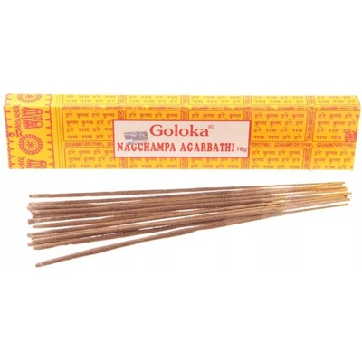 Goloka vonné tyčinky indické Nag Champa Agarbathi 16 g