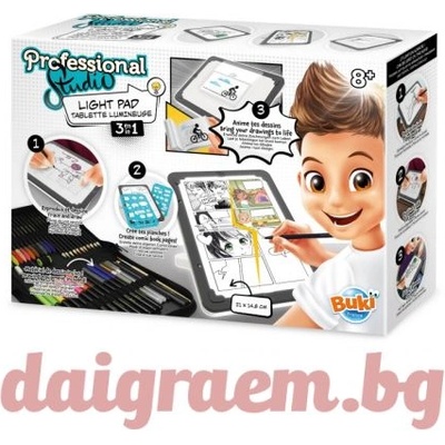 Buki France Таблет за рисуване 3 в 1, buki 5432 (bk5432)