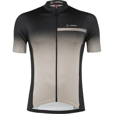 Löffler Мъжка фланелка с къс ръкав за колоездене Löffler Bike Jersey Full-Zip Coogan Mid Cycling jersey - Sahara - размер 52 (EU) (056-3495-0614)