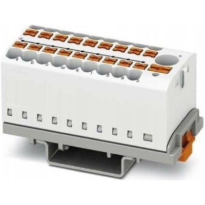 Phoenix Contact PTFIX 6/18X2,5-NS35 WH 3273122 blok rozvaděče 0.14 mm² 2.50 mm² bílá 8 ks