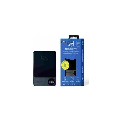 3mk MagSynergy 5000 mAh čierna