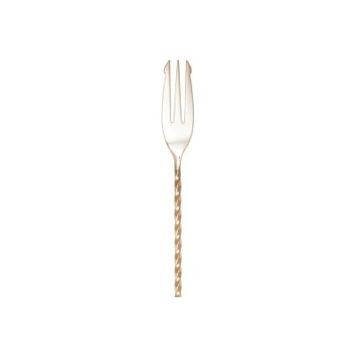 Pozlacená barová lžička Cocktail Kingdom s vidličkou 40 cm