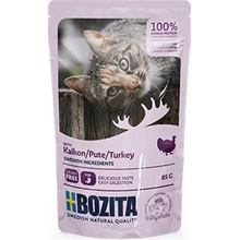 BOZITA Turkey Morčacie v omáčke pre mačky 85 g