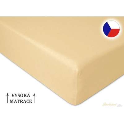 Brotex jersey prostěradlo Exclusive světle béžové 180x200