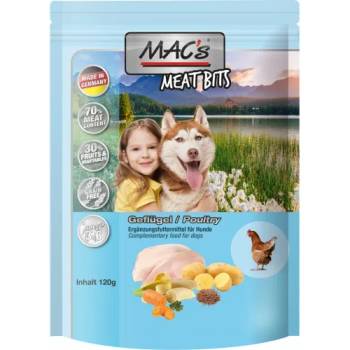 MAC'S Mac’s Dog Adult, меко лакомство за пораснали кучета, БЕЗ ЗЪРНО, с пилешко (мин. 70% месо), 120 гр - Германия - 9613