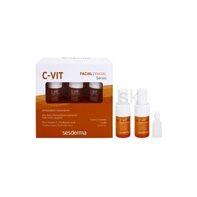 Sesderma C-Vit Facial dvojzložkové sérum s omladzujúcim účinkom Pure Vitamin C 5 x 7 ml