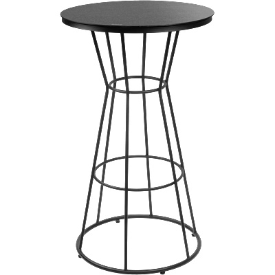 Horecano HORECANO-LUCCA-Бар маса Ø60xh105cm ЧЕРНА (HC-42544) (0142544)