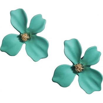 HARAHU Обеците hi-29195 - Зелена kp29195 (hi-29195)