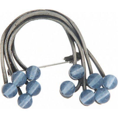 Biju brož duha s modrými korálky 9001689