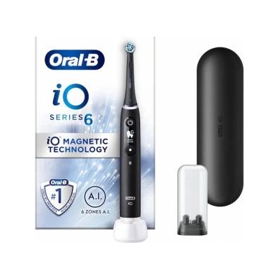 Oral-B Електрическа четка за зъби Braun Oral-B iO 6, Черен оникс