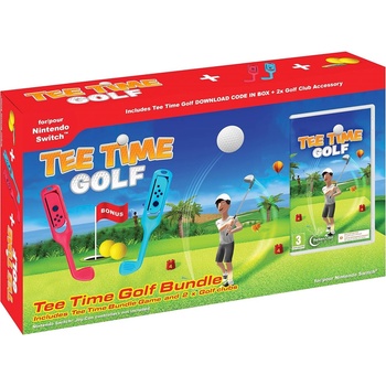 Image 1 of Barkers Crest Studio Tee Time Golf [2 Gold Club Bundle] (Switch)
