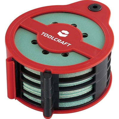 TOOLCRAFT 35 Stk. TO-10674219 sada univerzálneho brúsneho papiera na suchý zips Zrnitosť 80, 120, 180, 240 1 sada