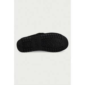 Mou чехли сабо дамски от велур Clog Eskimo Platform (MU.FW681004A.BKBK)