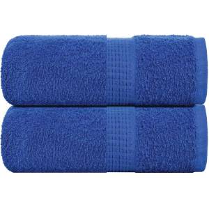 vidaXL Кърпи за гости FROGN 2 бр. сини 30x50 см 360 г/м2 (136707)
