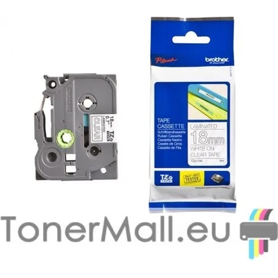 Brother Tape White on Clear Brother TZ-145
