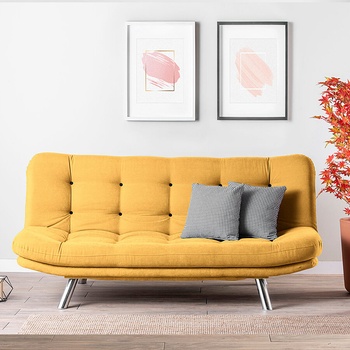 ASG Разтегателен диван misa - горчица (8683342998864)