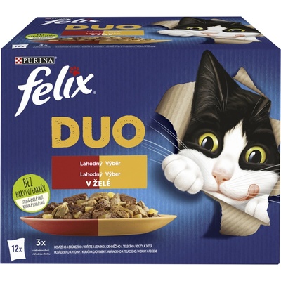 FELIX Duo Venkovské příchutě v želé 72 x 85 g