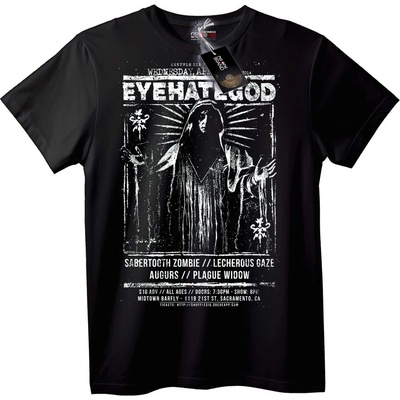 NOONEBRAND Тениска Концерт на EYEHATEGOD - S, Black