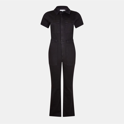 Good american Women's Bootcut Jumpsuit - Black001