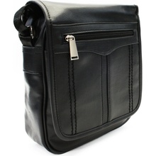 Čierna menšia pánska zipsová crossbody taška Losse