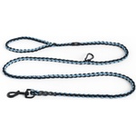 Hay Кучешка каишка Hay Braided с кука за закачане черно-синя (AD865-E871-AP74)