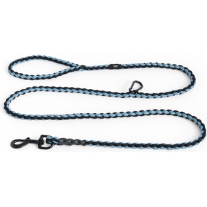 Hay Кучешка каишка Hay Braided с кука за закачане черно-синя (AD865-E871-AP74)