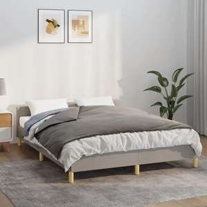 vidaXL Тежко одеяло с плик, сиво, 122x183 см, 5 кг, плат (3154883)