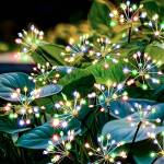  Led соларни фойерверки с 60 диода 70 см. , водоустойчивост ip65 защита за външна употреба