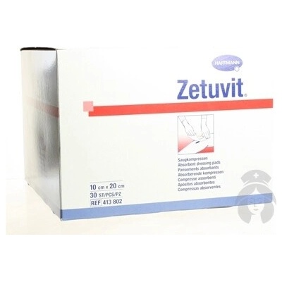 Zetuvit Kompres nester. 10 x 20 cm 30 ks