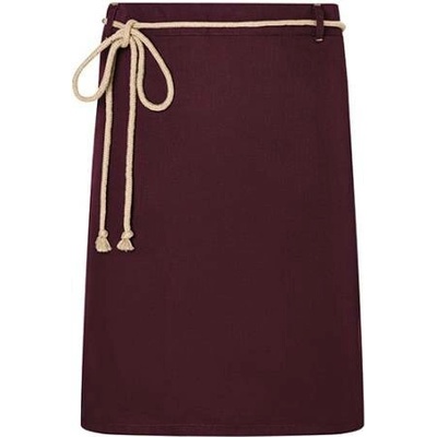 Karlowsky Pasová gastro zástěra KY057 Aubergine 90x55cm