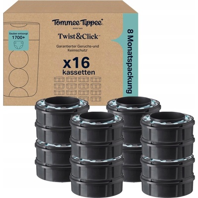 Tommee Tippee náhradní náplně do koše na plenky TWIST AND CLICK 16 ks