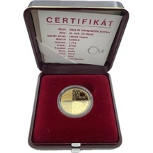 Česká mincovna zlatá mince Vstup do schengenského priestoru 2008 Proof 1/4 oz