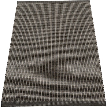Pappelina Антрацитен килим за открито и закрито 70x120 cm Emm Black Linen - Pappelina (EMMX712)