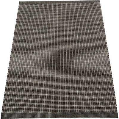 Pappelina Антрацитен килим за открито и закрито 70x120 cm Emm Black Linen - Pappelina (EMMX712)