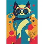 DAYLINER Календар, бележник, A5, ежедневен, DAYLINER „Colors Astro Cat (DL7AG-COFA5NA-AC)