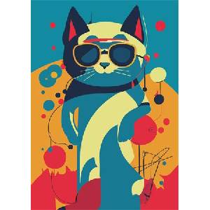 DAYLINER Календар, бележник, A5, ежедневен, DAYLINER „Colors Astro Cat (DL7AG-COFA5NA-AC)