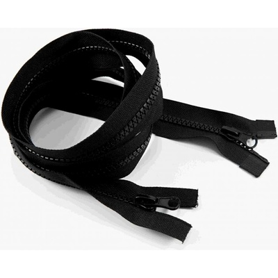Protipohyb kostený zips - dĺžka (65 - 150 cm) - rôzne farby 140 cm Čierna