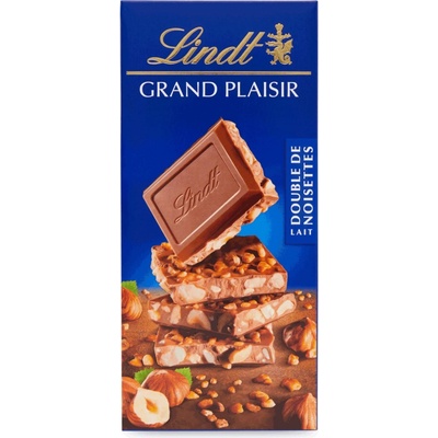 Mléčná čokoláda Grand Plaisir s dvojitou porcí lískových oříšků 150 g