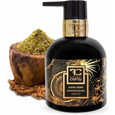Dedra přírodní zvláčňující mýdlo s glycerinem a Aloe vera Obsidian Black 320 ml