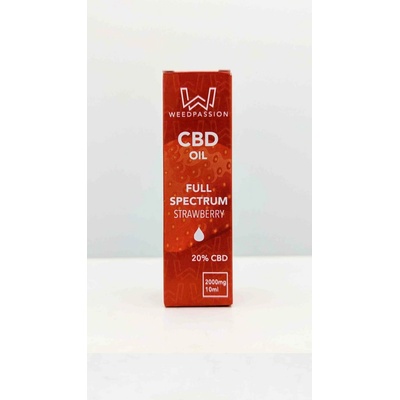 Weedpassion CBD olej full spectrum 20% CBD jahodová chuť 10 ml