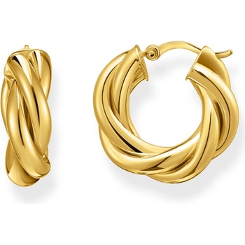 Thomas Sabo CR742-413-39 Bold - Gold-plated Hoop Earrings 20, 0 mm Intertwined design Ladies, Жени