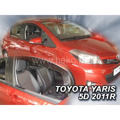Deflektory Toyota Yaris, 2011-2020 predné
