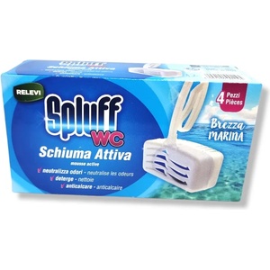  Spluff ароматизатор за тоалетна чиния, 4 броя х 33гр, Океан