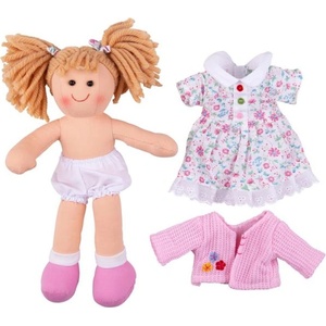 Bigjigs Toys Платнена кукла Poppy 28 см (BJD005)